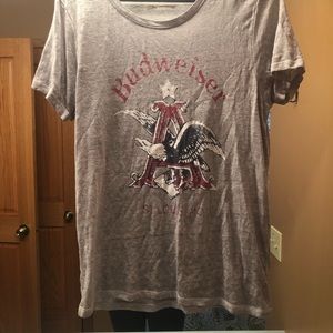 Budweiser grey t shirt